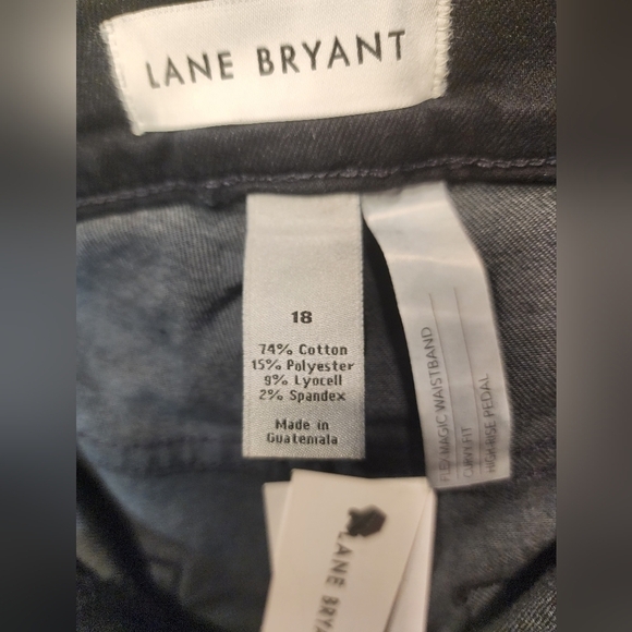 NEW Lane Bryant Curvy Fit Pedal High-Rise Crop Dark Washed Jeans 18 PLUS NWT - Picture 4 of 11